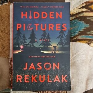 Hidden Pictures Novel by Jason Rekulak - Black and Red Cover